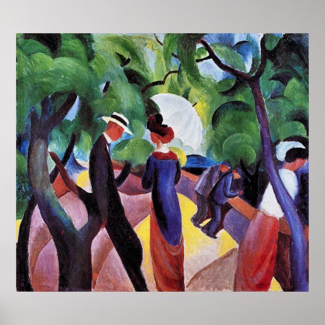 Poster Promenade par August Macke (Devant)