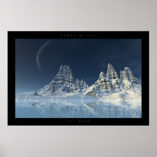 Poster Promenade sur la glace