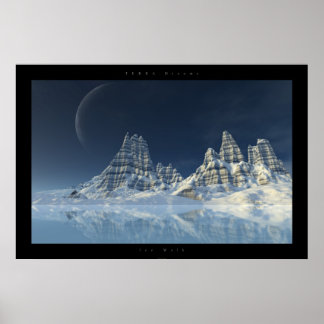 Poster Promenade sur la glace