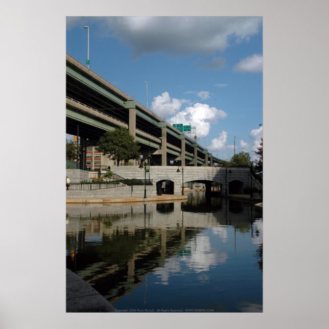 Poster Promenade sur le canal (Devant)