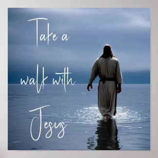 Poster Promène avec Jésus