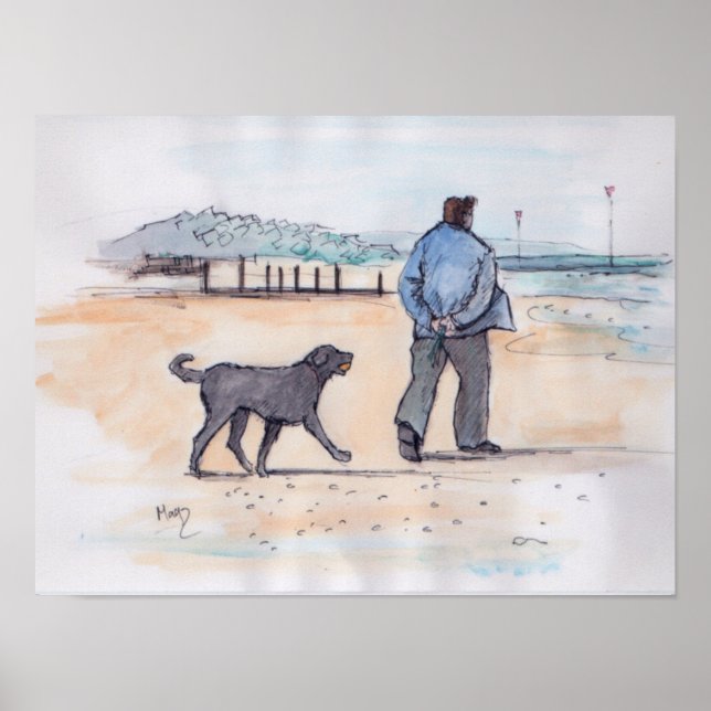 Poster promener le chien - 07 (Devant)
