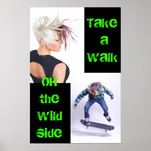 Poster Promenez-vous sur l'affiche du côté sauvage