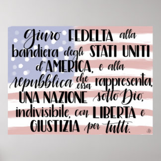 Poster Promesse d'allégeance en Italie