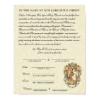 Promesse du Fiançailles Mariage catholique