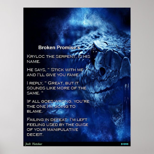 Poster Promesse non tenue (Devant)