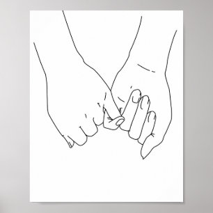Poster Promesse Pinky Je T'Aime Pour Toujours