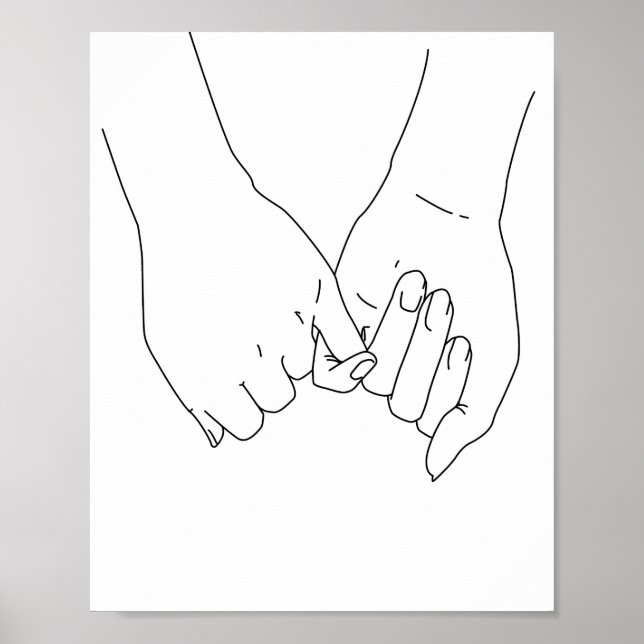 Poster Promesse Pinky Je T'Aime Pour Toujours (Devant)