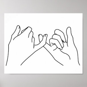 Poster promesse rosâtre