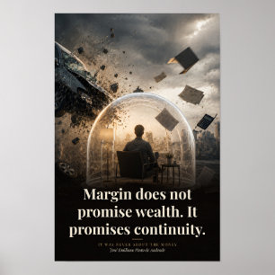 Poster Promesses de continuité de la marge Livre Citation