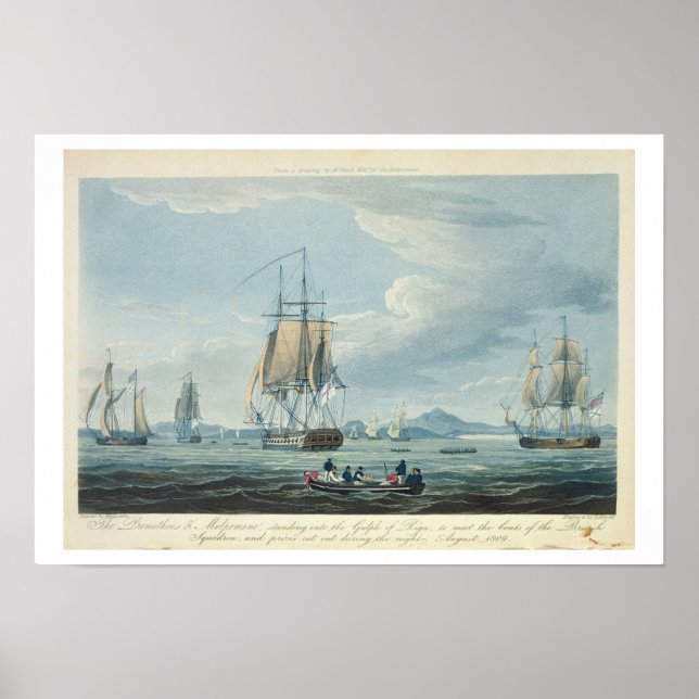 Poster Prométhée et le Melpomène dans le golfe de Riga (Devant)