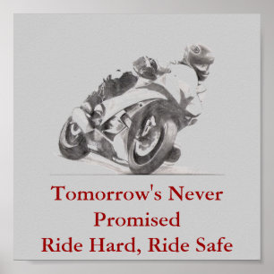 Poster Promis de demain à la route sans risques