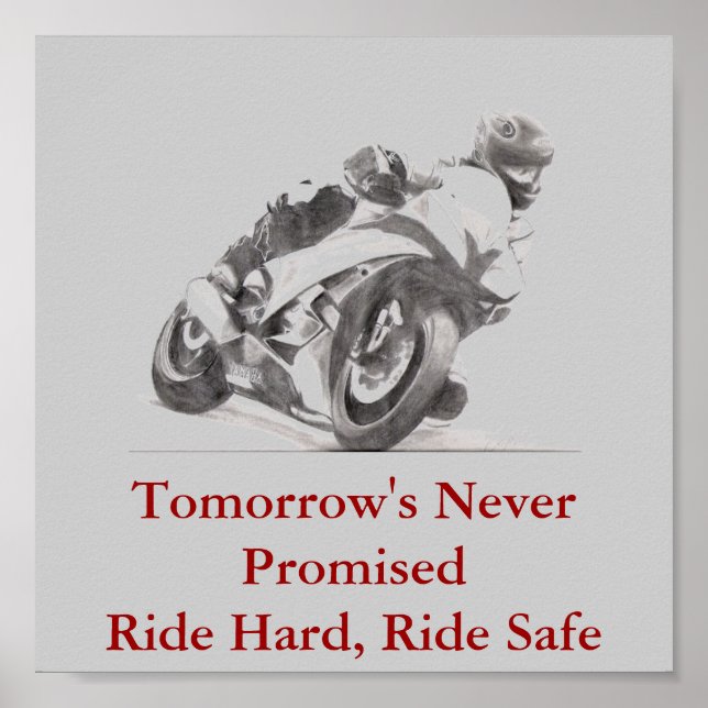 Poster Promis de demain à la route sans risques (Devant)