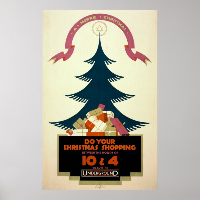 Poster Promoting Travel By London Underground (Front)