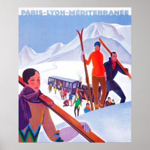Poster promotionnel du chemin de fer PLM
