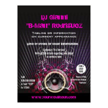Poster promotionnel du présentateur DJ