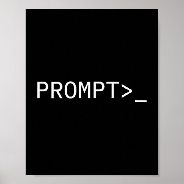 Poster Prompt Coder Gift For Ai Prompt Engineer &amp; Hac (Devant)