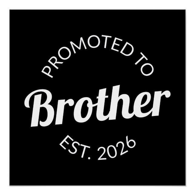 Poster Promu À Frère Est. 2026 I (Devant)