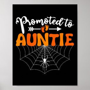 Poster Promu À Tante Annonce De Grossesse Halloween
