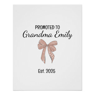 Poster Promu Grand-mère – Rôle de famille personnalisé
