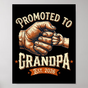 Poster Promu grand-père en 2026 tope là bébé