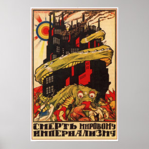 Poster Propagande 1919 de Bolchevik de Soviétique de