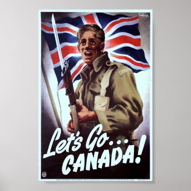 Poster Propagande 2ÈME GUERRE MONDIALE vintage (Devant)