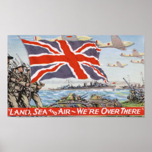Poster Propagande 2ÈME GUERRE MONDIALE vintage