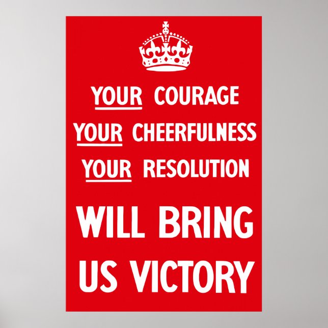 Poster Propagande de 2ÈME GUERRE MONDIALE britannique (Devant)