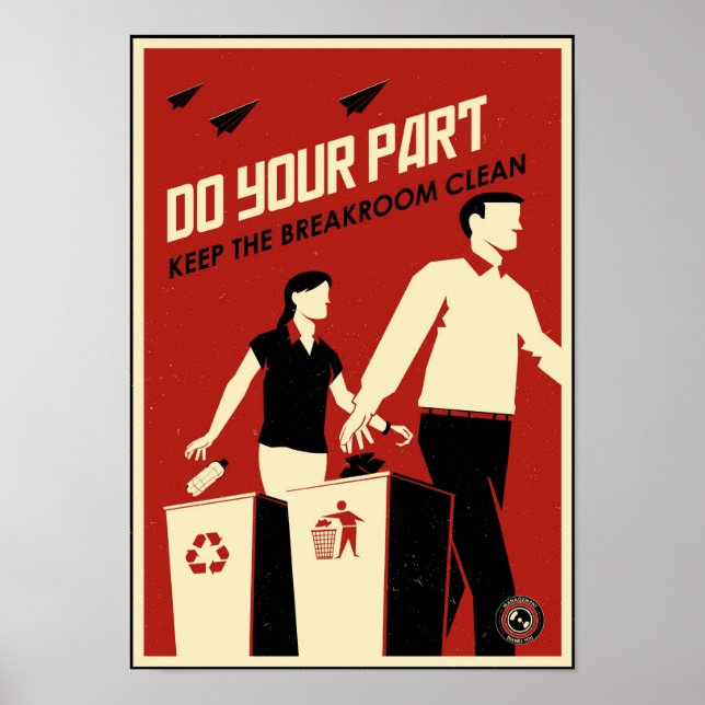 Poster Propagande de bureau : Salle de petit-déjeuner (Devant)