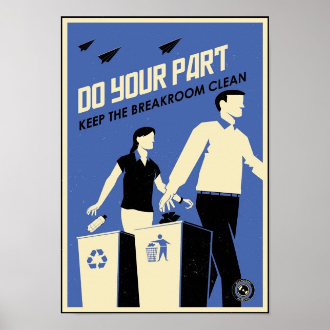 Poster Propagande de bureau : Salle de petit-déjeuner (bl (Devant)