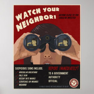 Poster propagande zombie