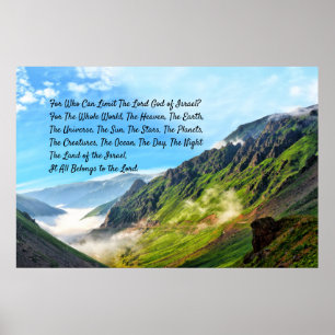 Poster Prophétie 2019 "La Terre d'Israël est bénie"