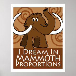 Poster Proportions de mammouth