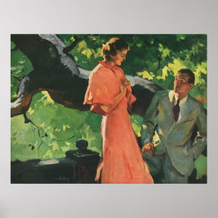 Poster Proposition vintage ; Voulez-Vous M'Épouser ?