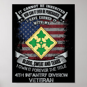 Poster Propre Pour toujours Le Titre 4e Division d'infant