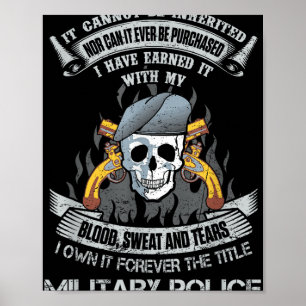 Poster Propre Pour Toujours Titre Police Militaire Us Arm