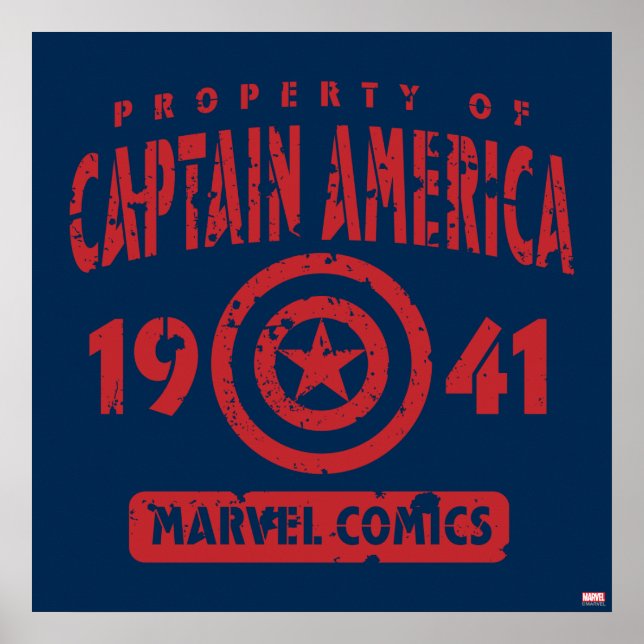 Poster Propriété de Captain America (Devant)