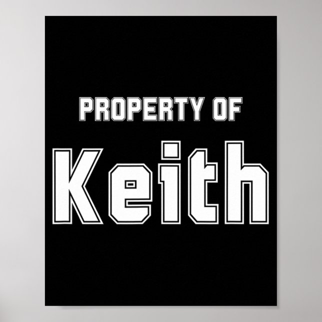 Poster Propriété de Keith Cadeaux drôles de Bachelorette  (Devant)