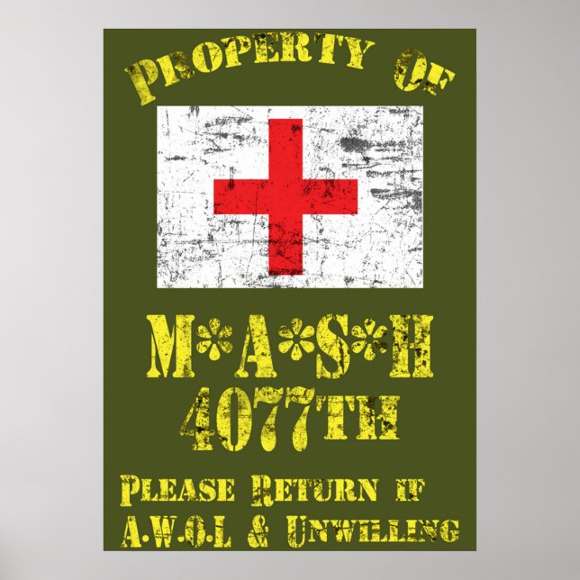 Poster Propriété De Mash 4077th (Devant)