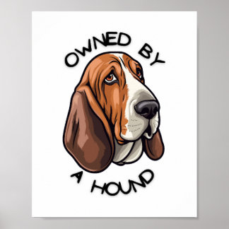 Poster Propriété de quelqu'un Basset Hound
