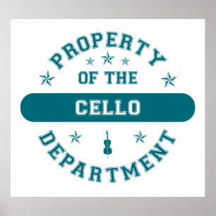 Poster Propriété du département de violoncelle