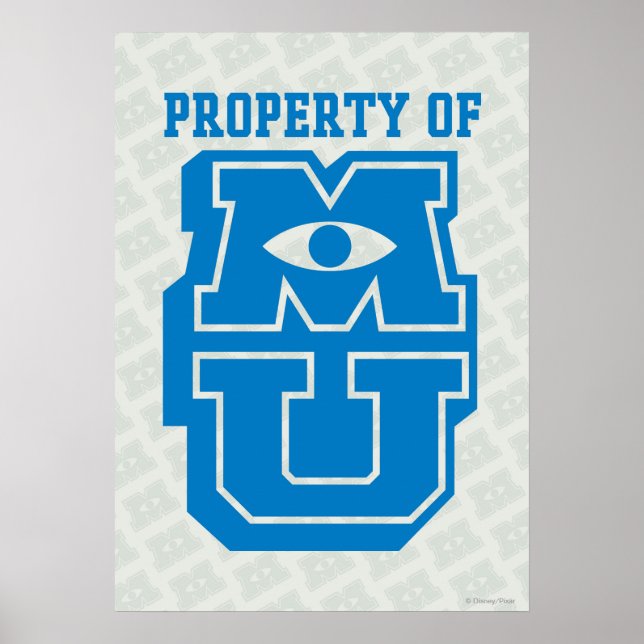 Poster Propriété du logo MU (Devant)
