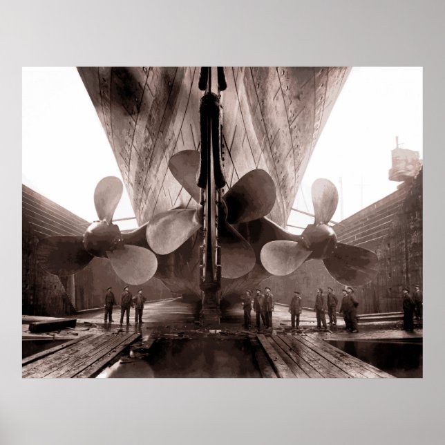 Poster PROPS de la RMS TITANIC 1911 (Devant)
