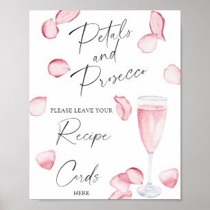 Poster Prosecco - Votre carte de recettes ici