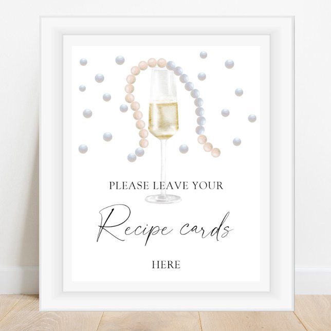 Poster Prosecco - Votre carte de recettes ici (Créateur téléchargé)