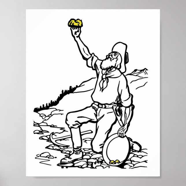 Poster Prospecteur Gold Miner (Devant)