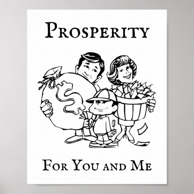 Poster Prospérité pour vous et moi (Devant)