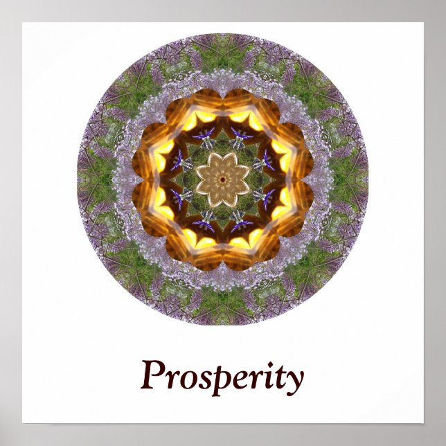 Poster Prosperity Mandala (Devant)