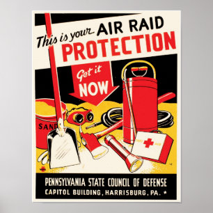 Poster Protection aérienne